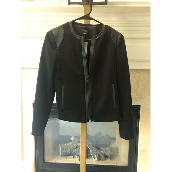 Ann Taylor Women’s Black Zip Up Elegant Jacket Blazer Size Petite S NWT - Picture 1 of 7